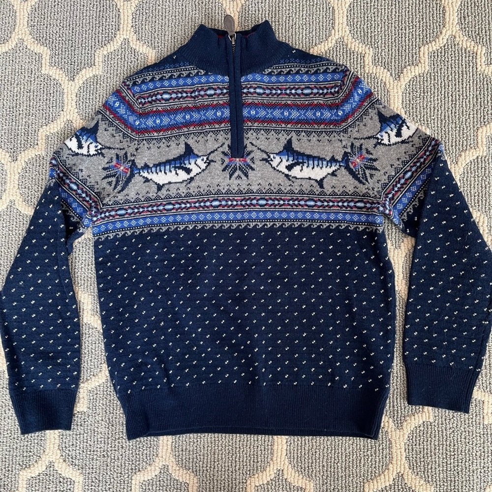 Vineyard Vines Boys Quarter Zip Sweater